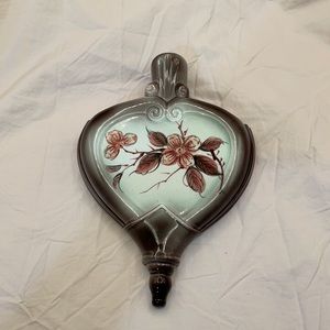 H.I. Co 1953 Antq “Fern” Plant Ceramic Wall Sconce